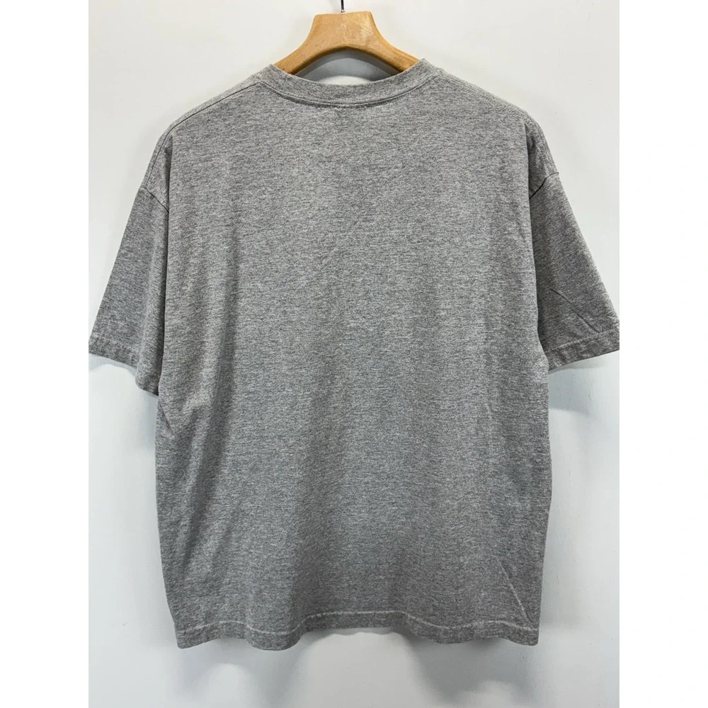 Vtg Y2K Nike Swoosh Tshirt Men's XL Grey Embroidered Classic Skater Grunge 90s